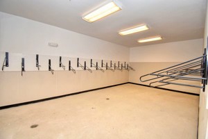 Photo of the bike rack area